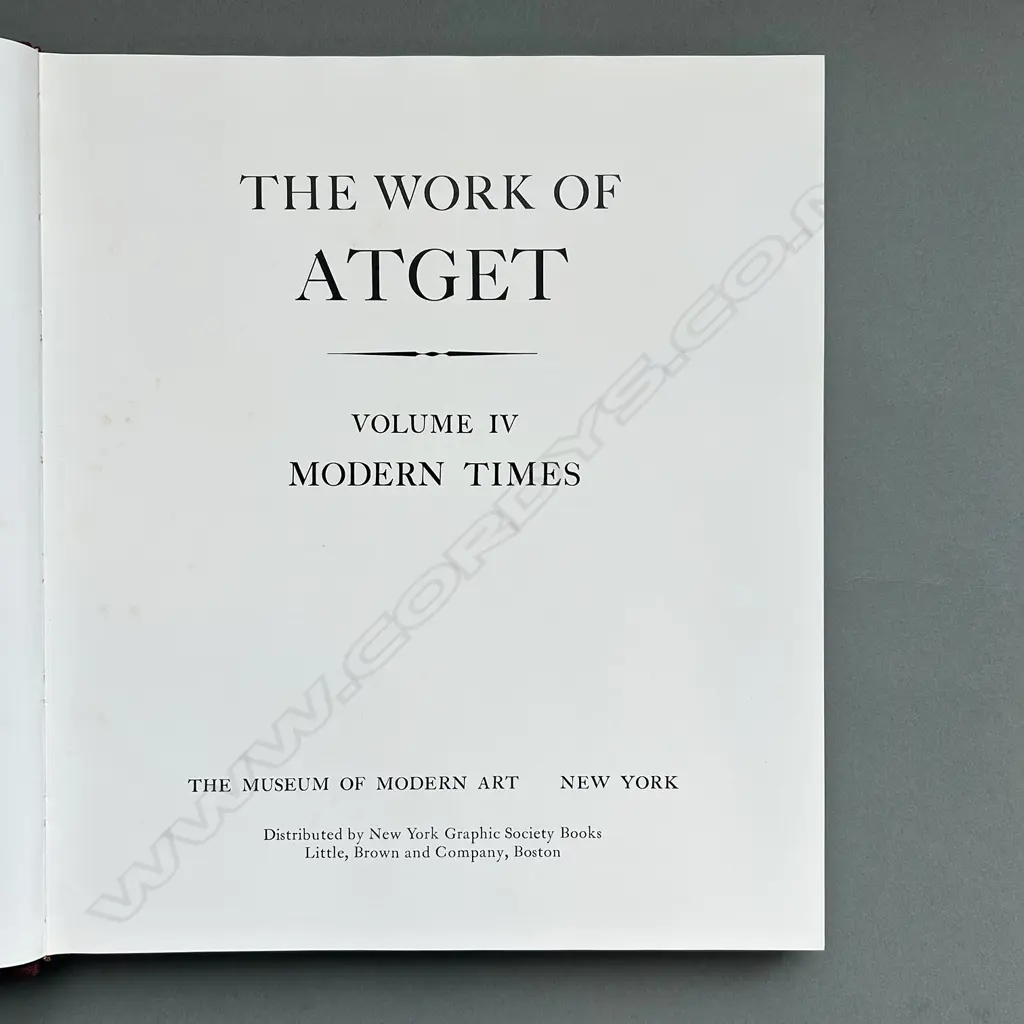 THE WORK OF ATGET: OLD FRANCE, THE ANCIEN REGIME, MODERN TIMES - 3 VOLS Image 1++